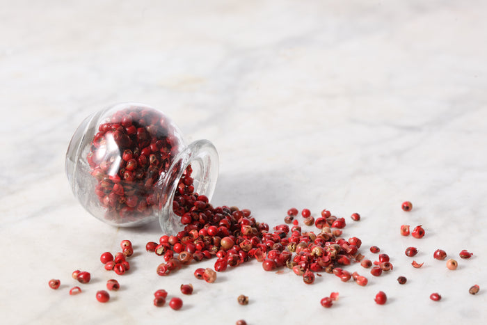 high angle view guarana seeds 