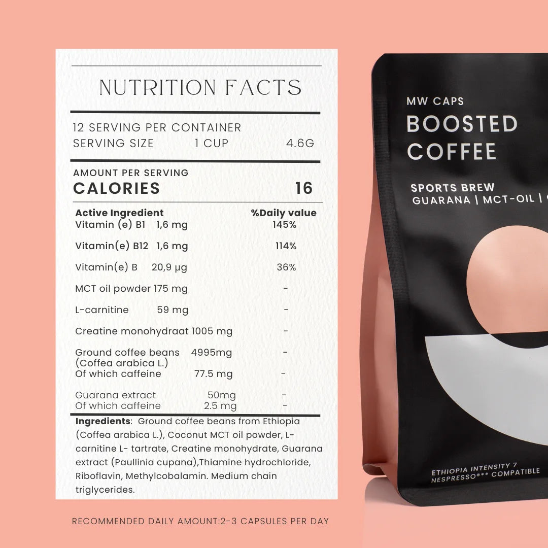 Sports Brew Caps - Cafea cu L-carnitina