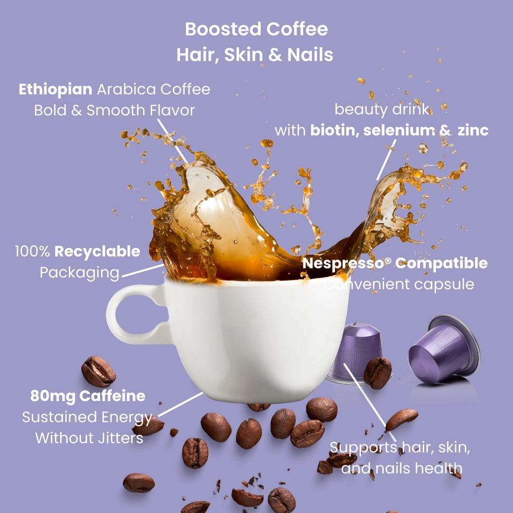 Hair Skin Nail Brew - Cafea cu suplimente pentru frumusețe