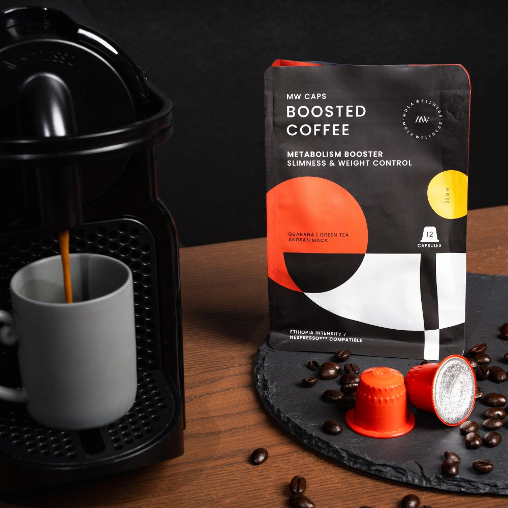 Metabolism Booster Brew Caps - Cafea cu guarana si maca 