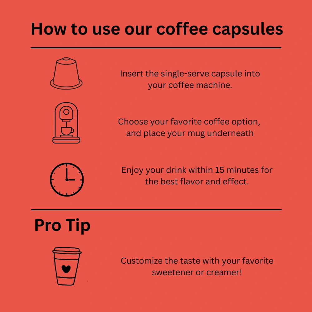 Metabolism Booster Brew Caps - Cafea cu guarana si maca 